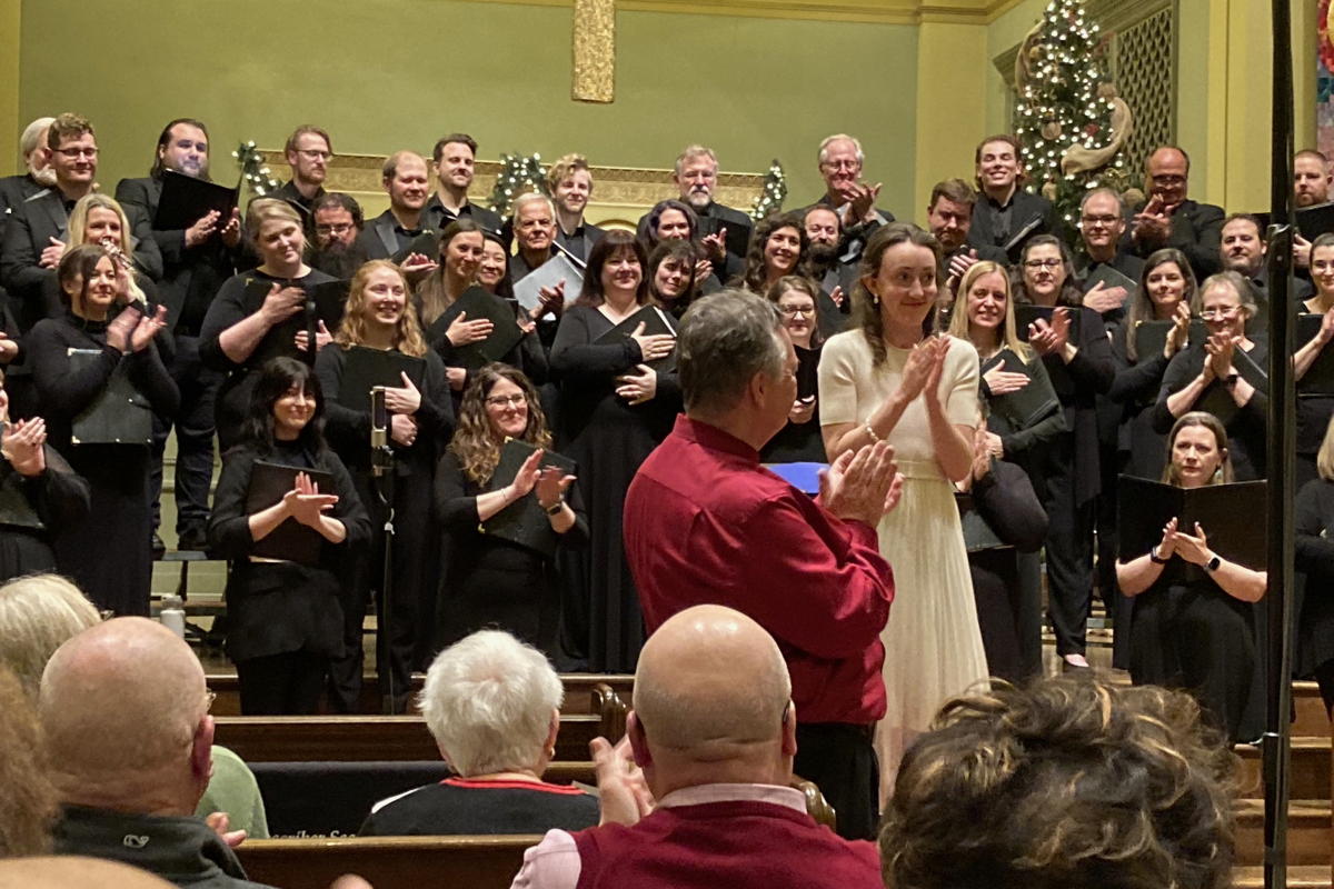 The St. Louis Chamber Chorus. Photo by the author. The St. Louis Chamber Chorus. Photo by the author.